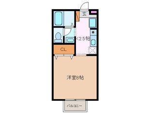 中川原駅 徒歩9分 1階の物件間取画像